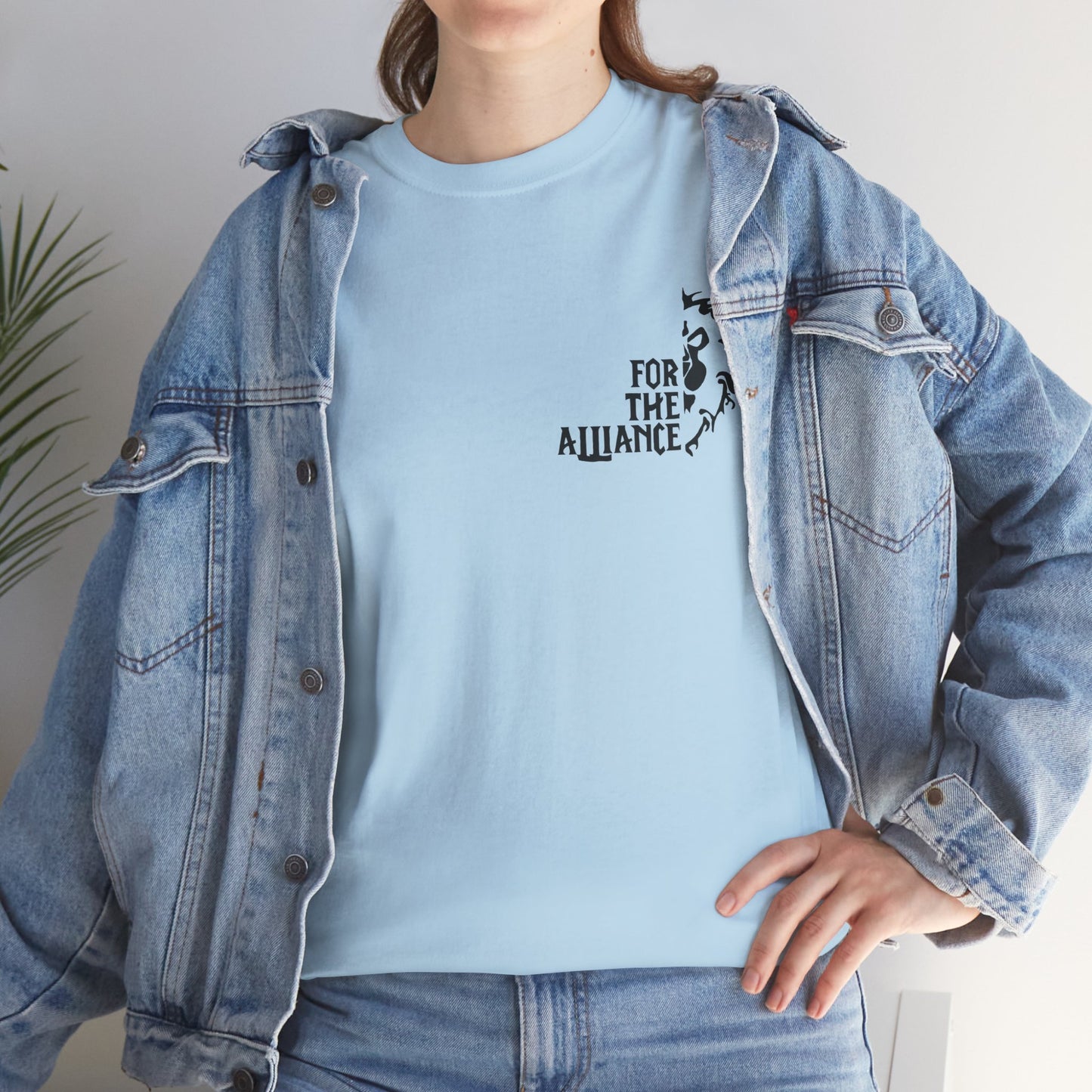 Unisex „Für die Allianz“ T-Shirt aus schwerer Baumwolle