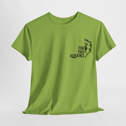 Unisex „Für die Allianz“ T-Shirt aus schwerer Baumwolle