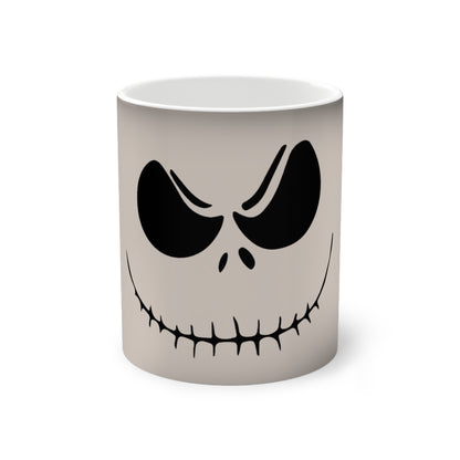 Personalized Jack Skellington Color-Changing Mug, Custom Gift