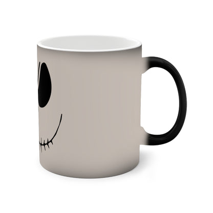 Personalized Jack Skellington Color-Changing Mug, Custom Gift