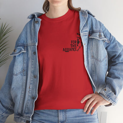 Unisex „Für die Allianz“ T-Shirt aus schwerer Baumwolle