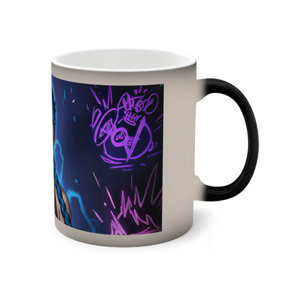 Personalisierte Jinx Mad Farbwechsel-Keramiktasse - Individuelles Geschenk