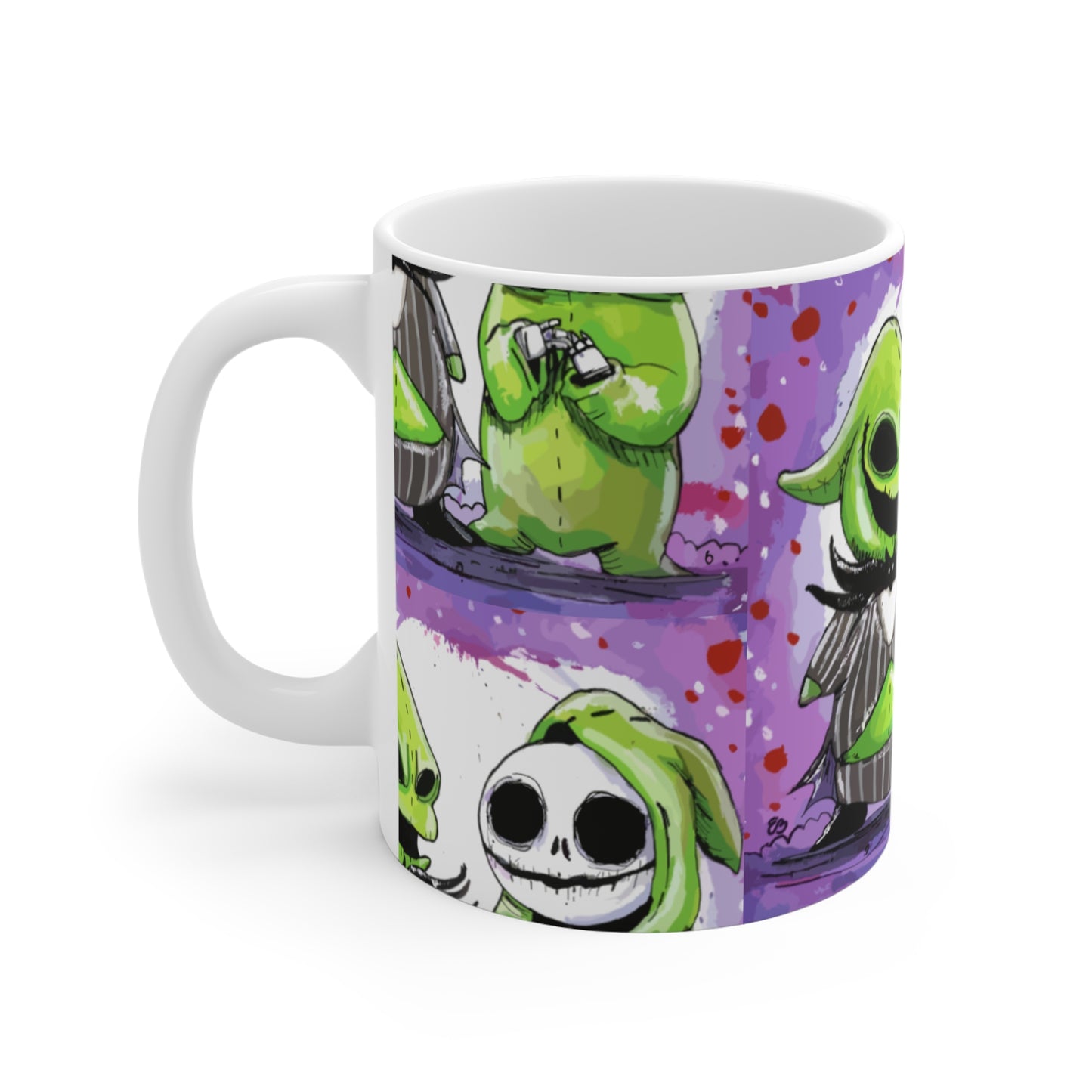 Personalisierte Jack Skellington Keramiktasse - Individuelles Geschenk