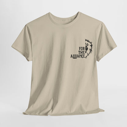 Unisex „Für die Allianz“ T-Shirt aus schwerer Baumwolle