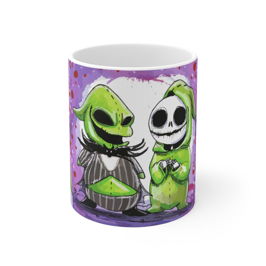 Personalisierte Jack Skellington Keramiktasse - Individuelles Geschenk