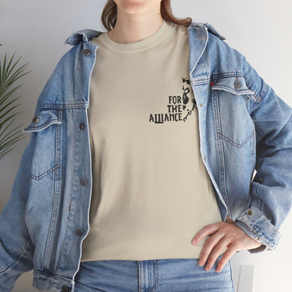 Unisex „Für die Allianz“ T-Shirt aus schwerer Baumwolle