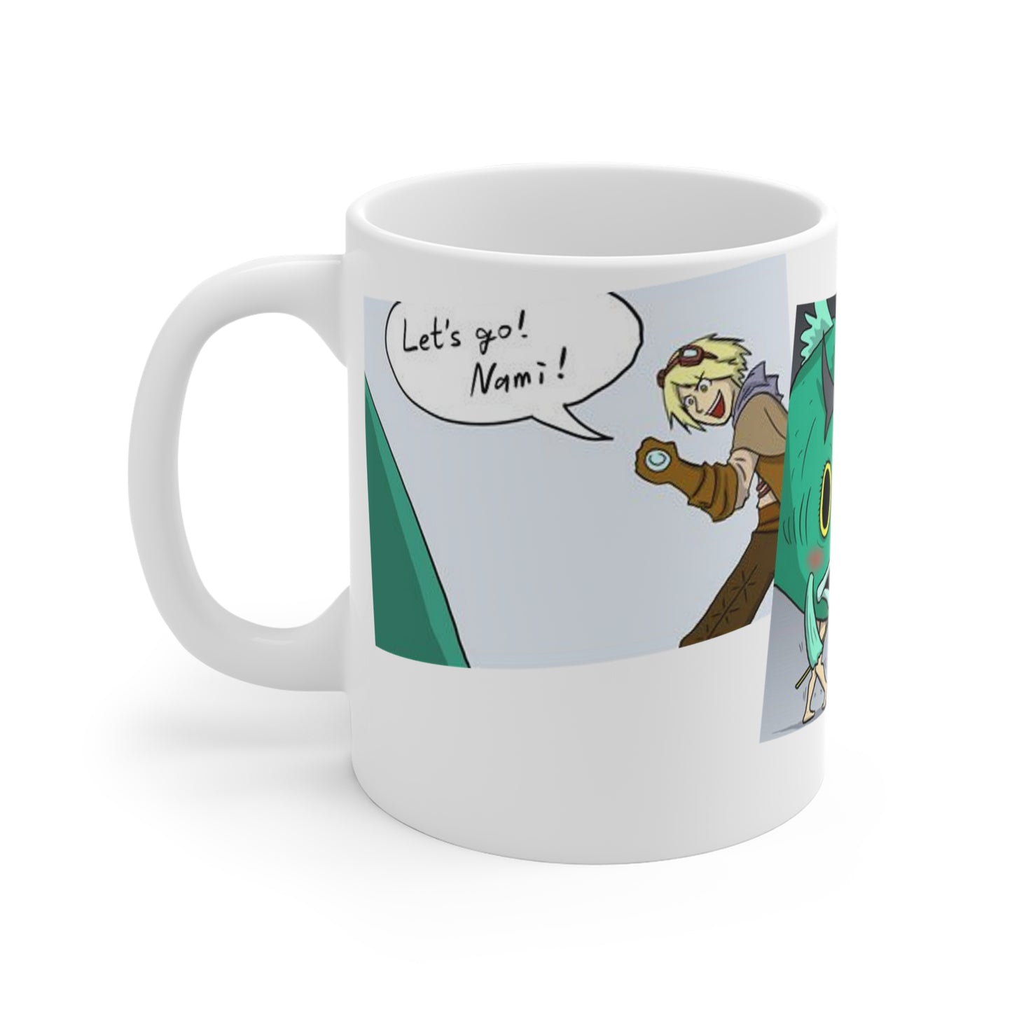 Personalized Nami and Ezreal Ceramic Mug - Custom Gift