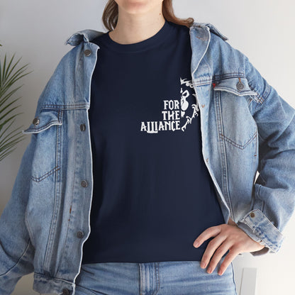 Unisex „Für die Allianz“ T-Shirt aus schwerer Baumwolle