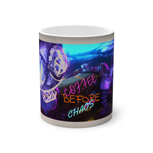 Personalized Mad Coffe Color-Changing Ceramic Mug - Custom Gift