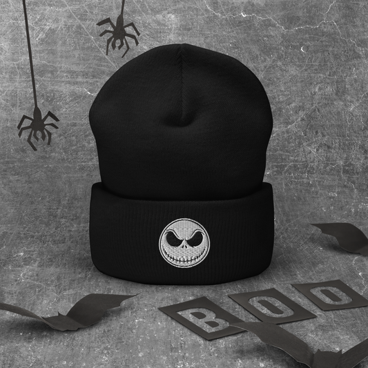 Unisex Embroidered Jack Skellington Hat – Comfort, Warmth, and Adjustable Style