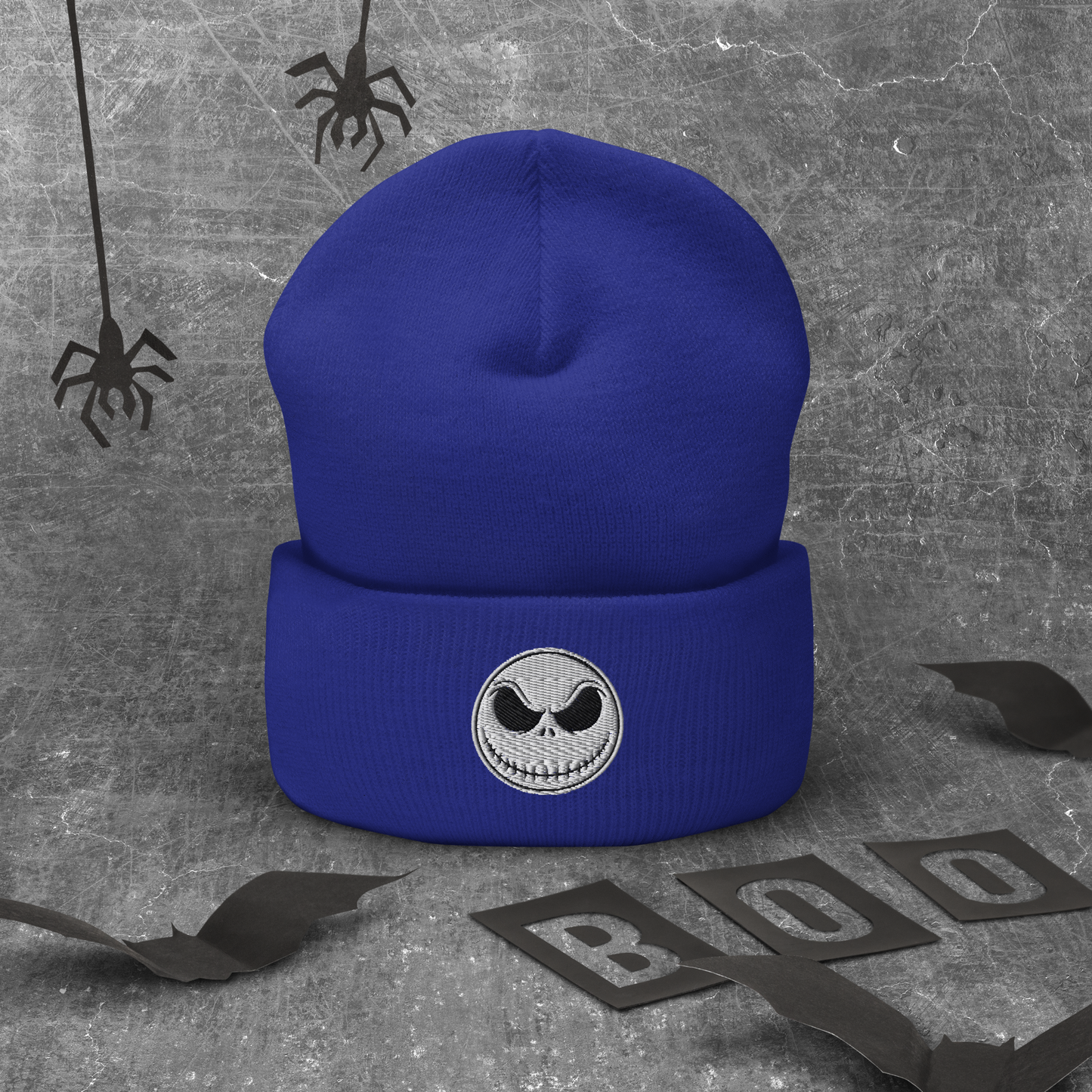 Unisex Embroidered Jack Skellington Hat – Comfort, Warmth, and Adjustable Style