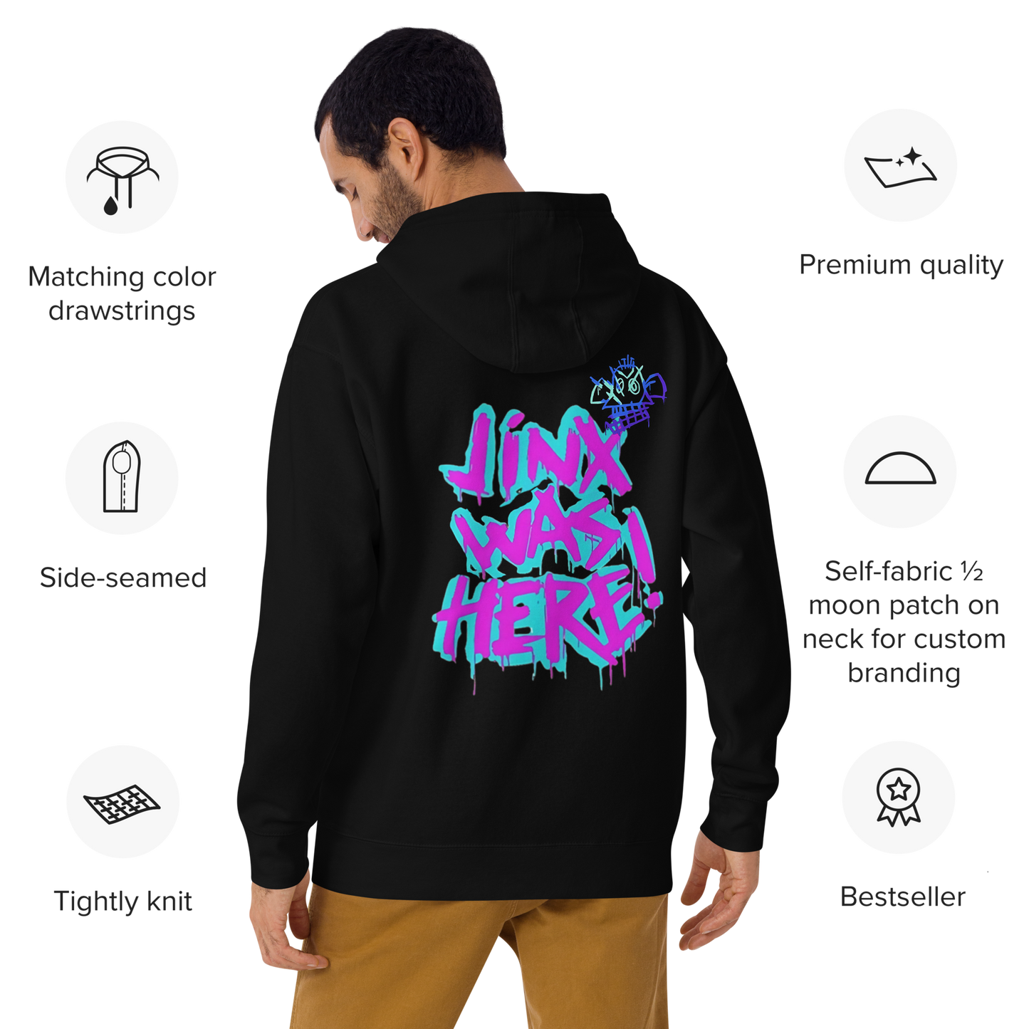 Jinxed Hoodie, Unisex Sweatshirt for Gamers Fans