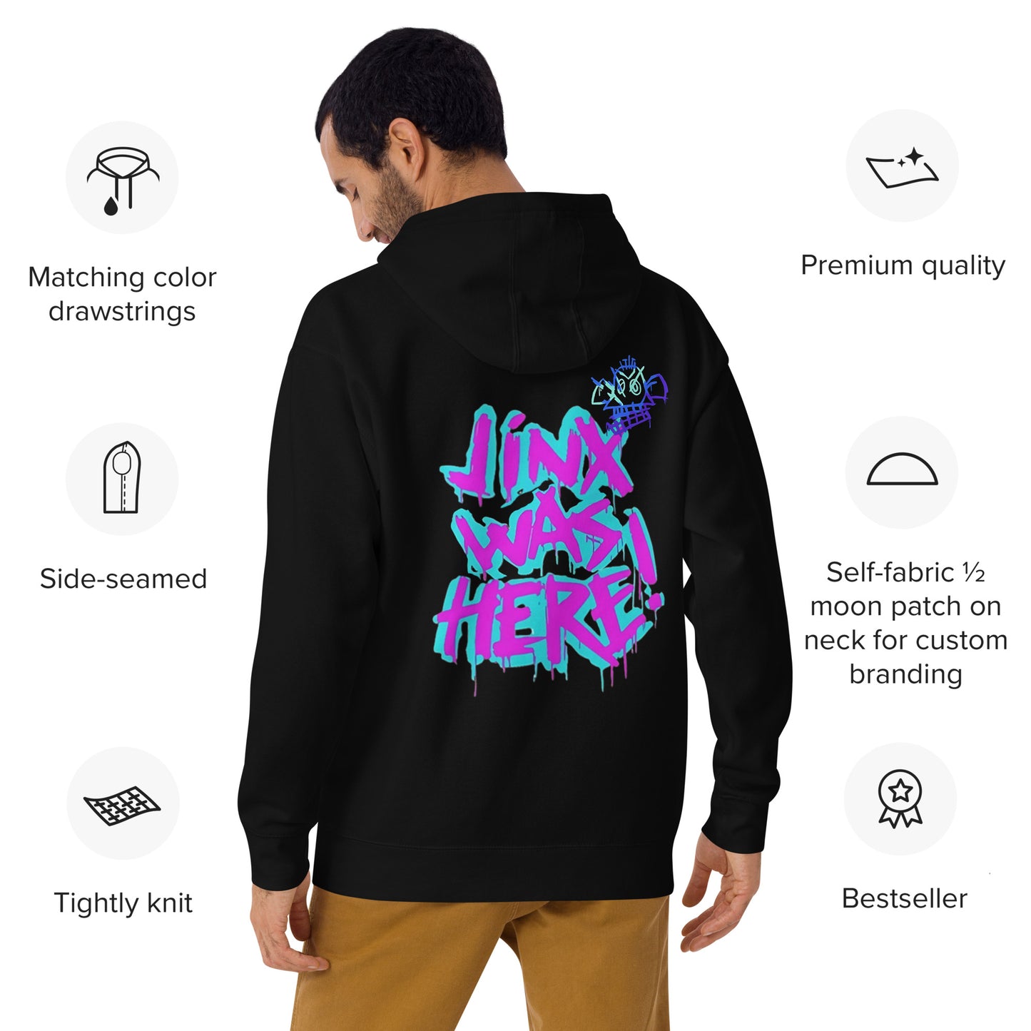 Jinxed Hoodie, Unisex Sweatshirt für Gamer-Fans