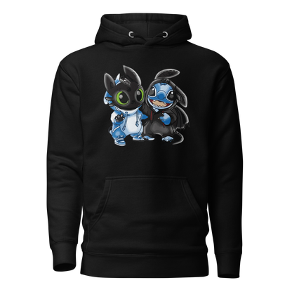 Toothless and Stitch Unisex Heavy Blend™ Hooded Sweatshirt, Custom Hoodie