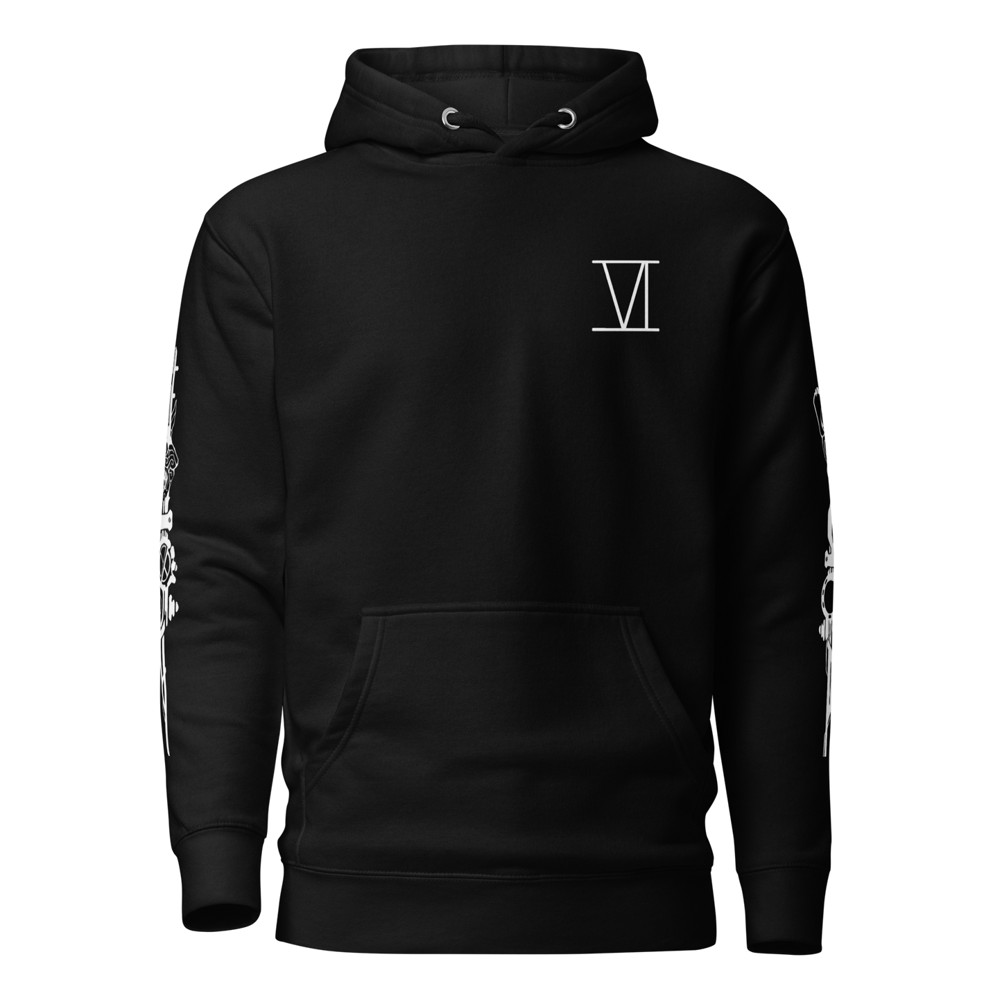 VI Unisex Hoodie – Einzigartiges Design für Fans