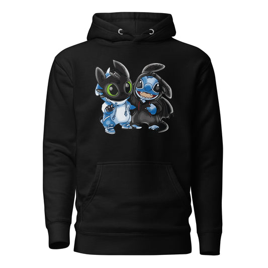 Ohnezahn und Stitch Unisex Heavy Blend™ Kapuzenpullover, Custom Hoodie