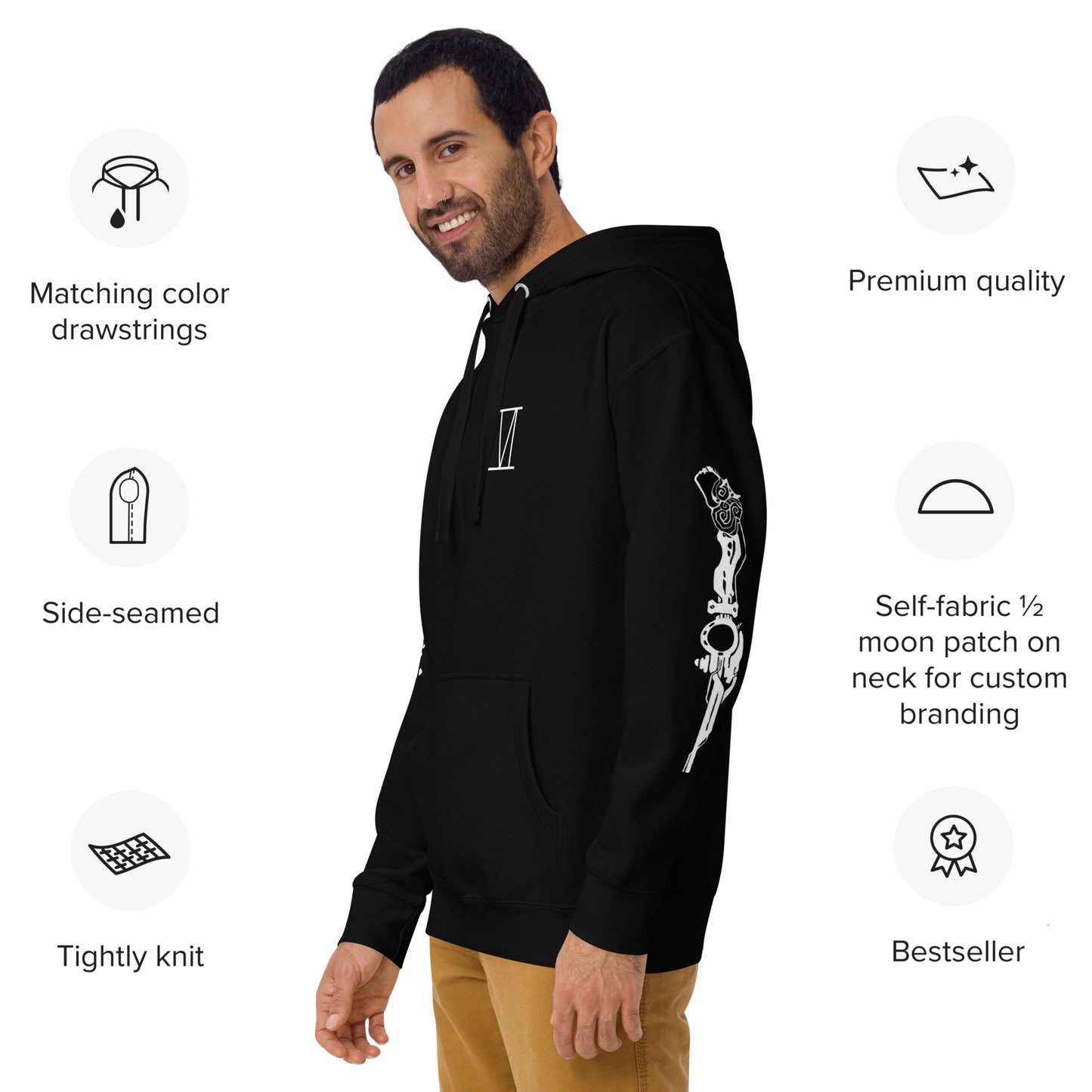 VI Unisex Hoodie – Einzigartiges Design für Fans