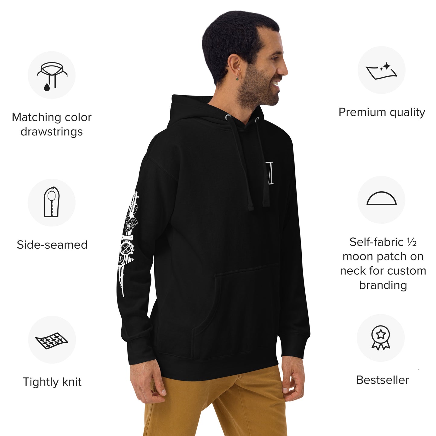 VI Unisex Hoodie – Einzigartiges Design für Fans