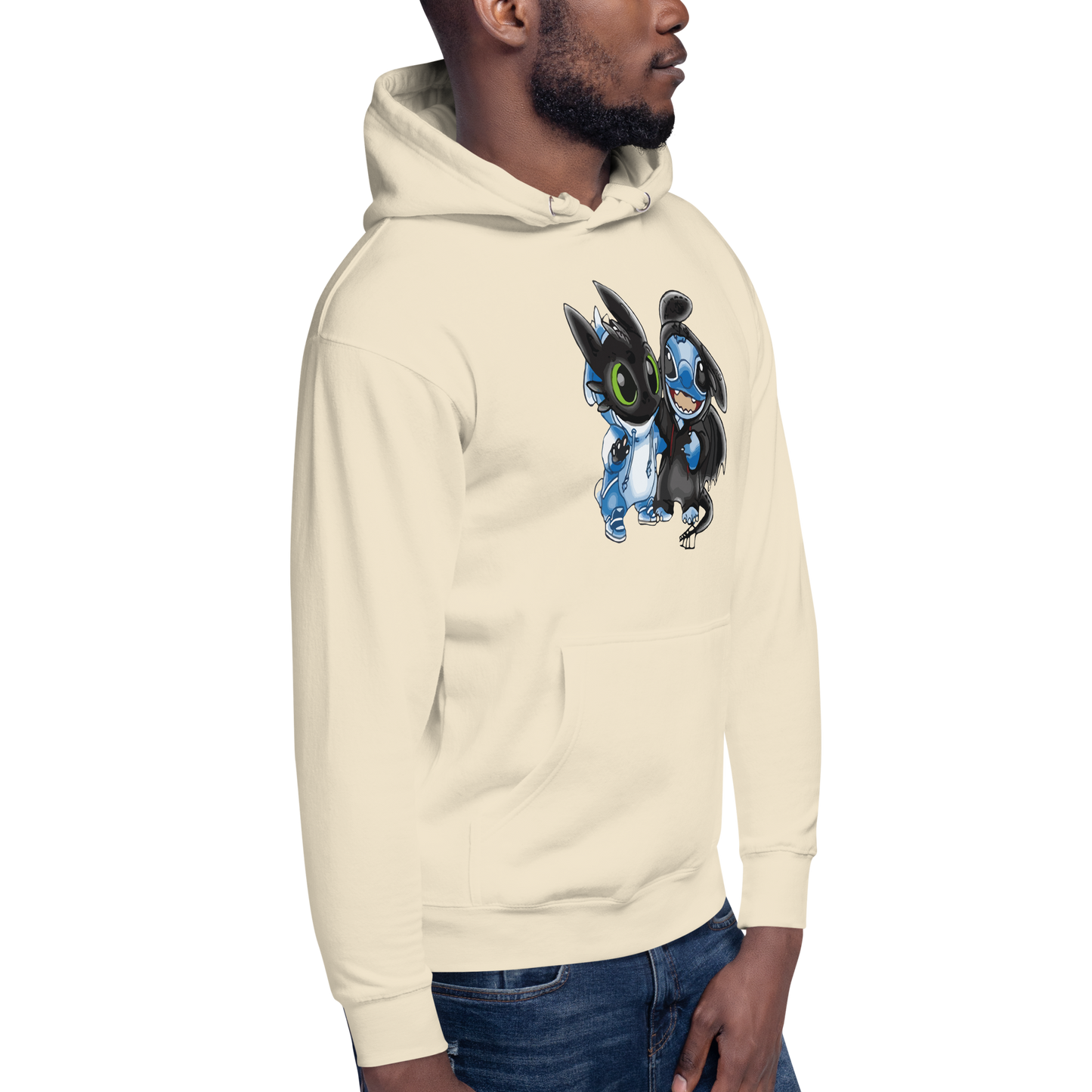 Ohnezahn und Stitch Unisex Heavy Blend™ Kapuzenpullover, Custom Hoodie