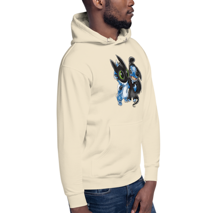 Ohnezahn und Stitch Unisex Heavy Blend™ Kapuzenpullover, Custom Hoodie