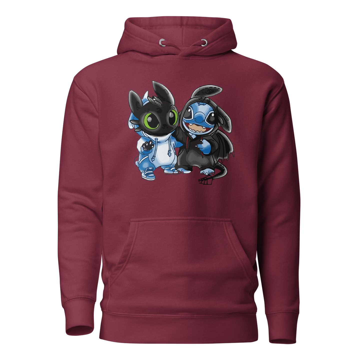 Ohnezahn und Stitch Unisex Heavy Blend™ Kapuzenpullover, Custom Hoodie