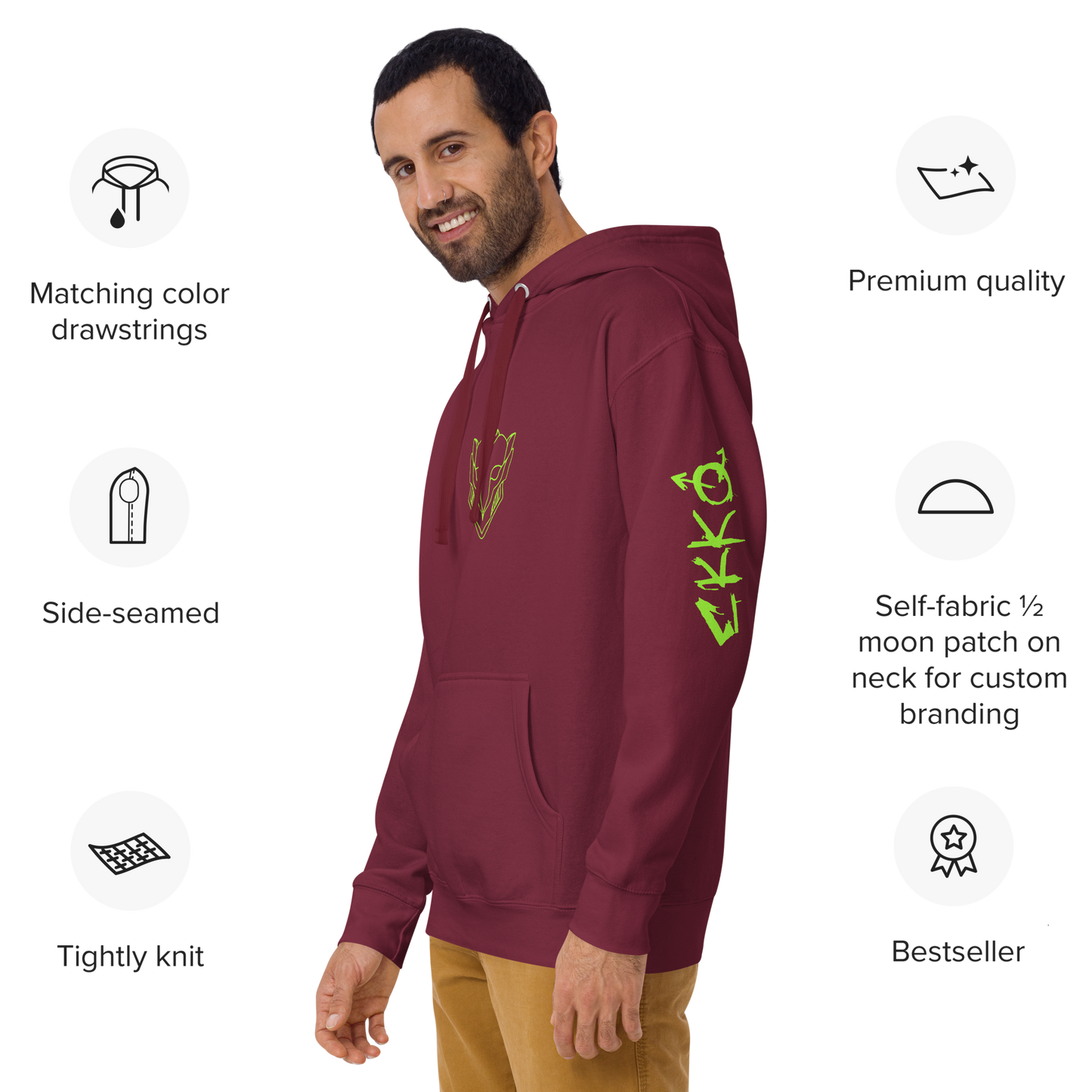 Custom Hoodie Ekko- Unisex Heavy Blend Hooded Sweatshirt