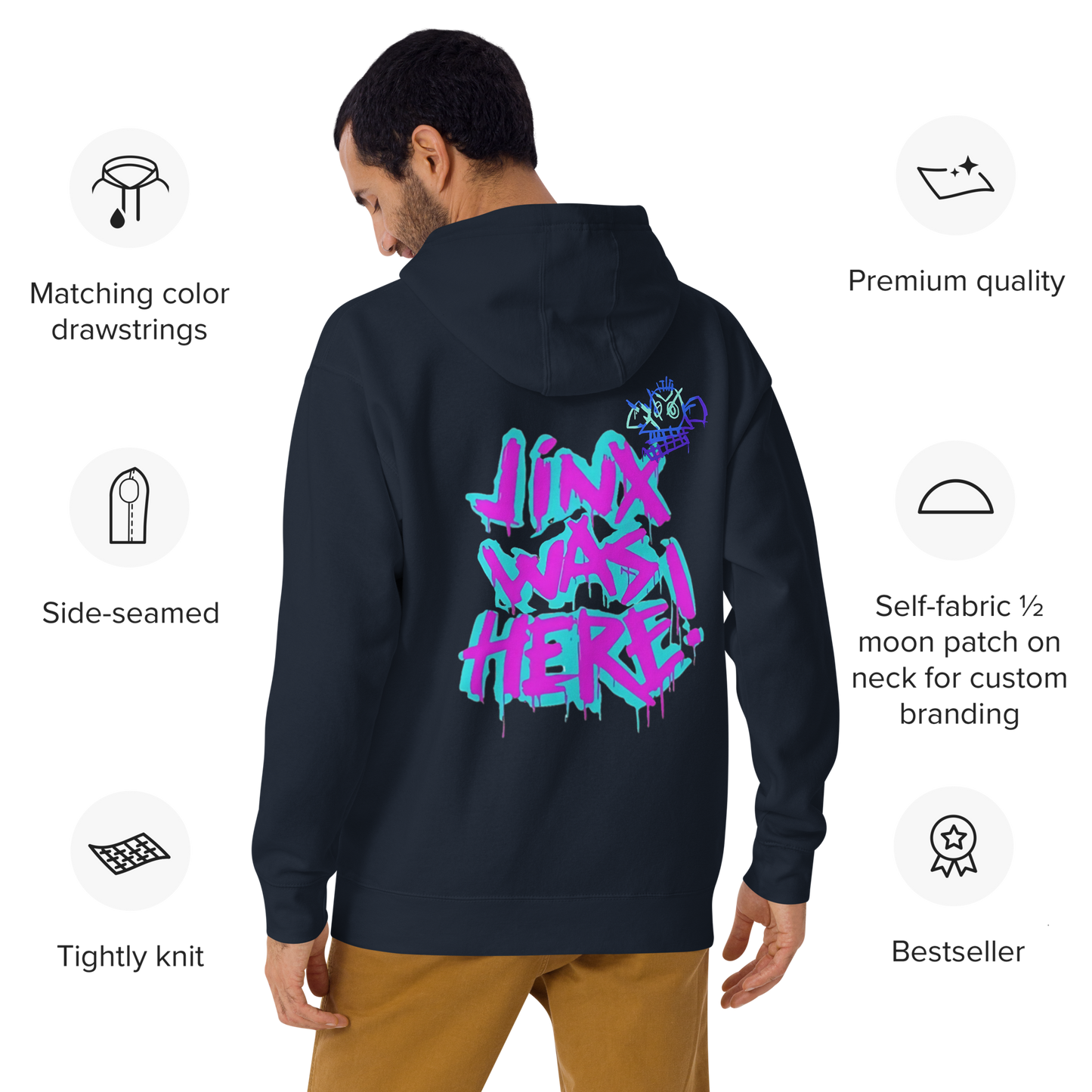 Jinxed Hoodie, Unisex Sweatshirt for Gamers Fans