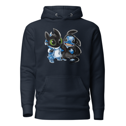 Ohnezahn und Stitch Unisex Heavy Blend™ Kapuzenpullover, Custom Hoodie