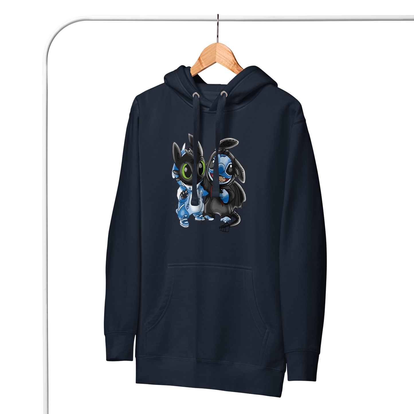 Toothless and Stitch Unisex Heavy Blend™ Hooded Sweatshirt, Custom Hoodie