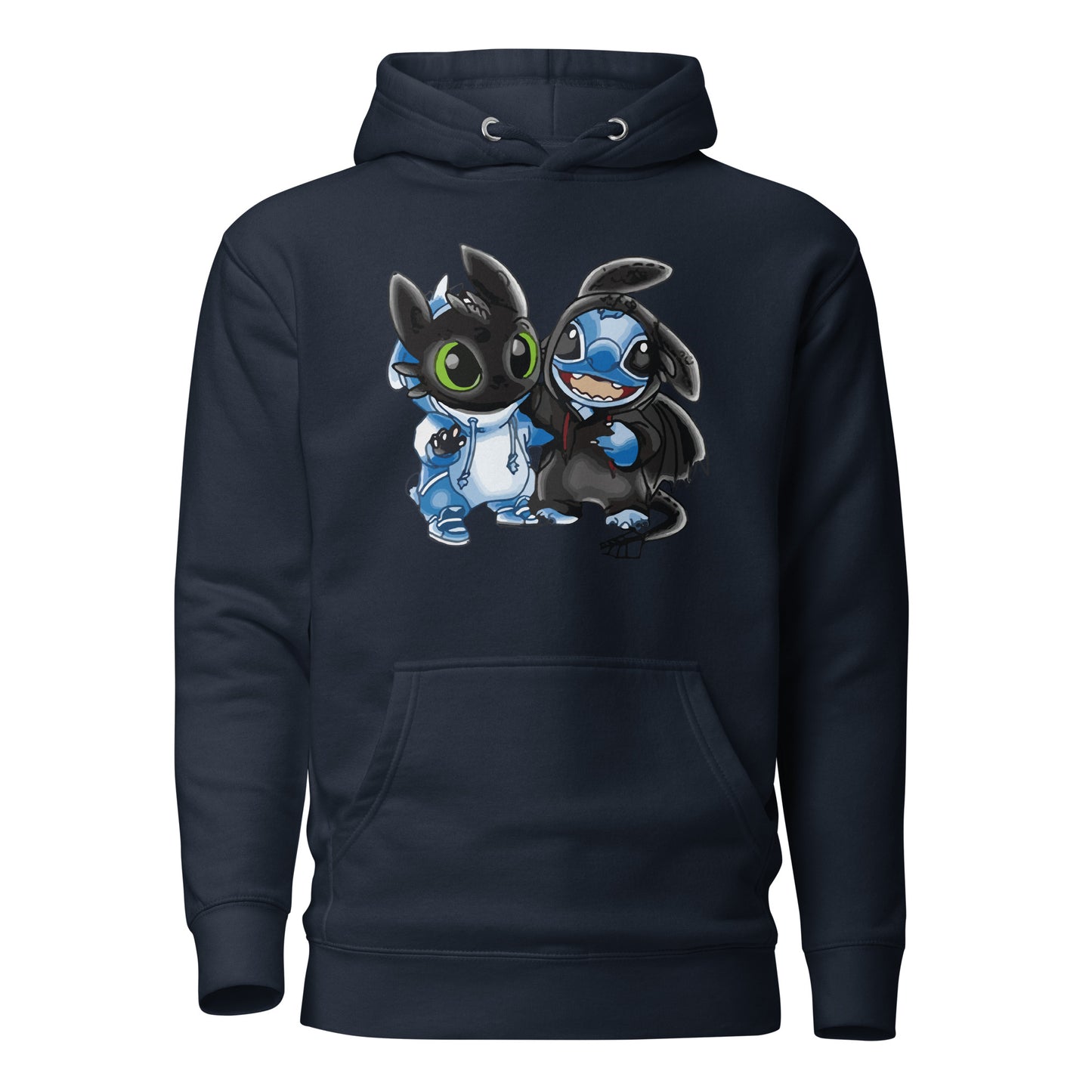 Ohnezahn und Stitch Unisex Heavy Blend™ Kapuzenpullover, Custom Hoodie