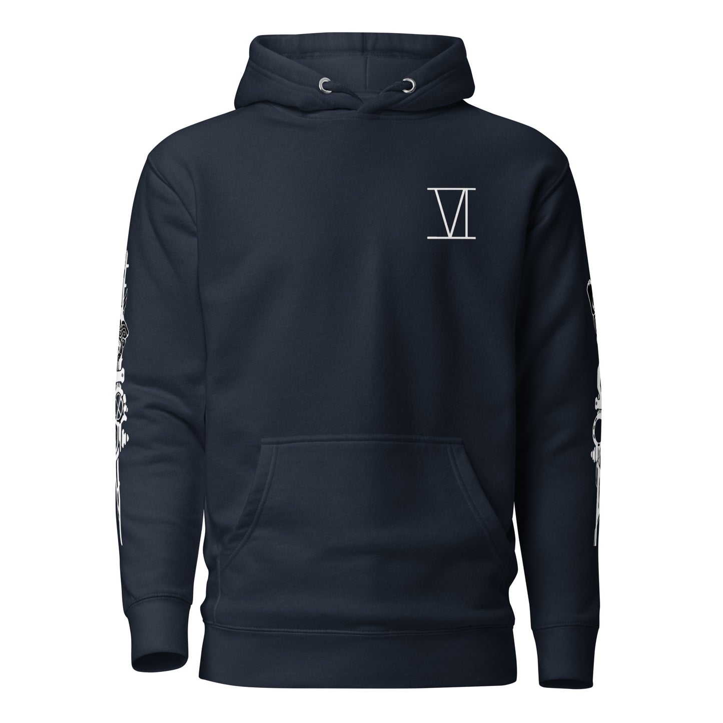 VI Unisex Hoodie – Einzigartiges Design für Fans