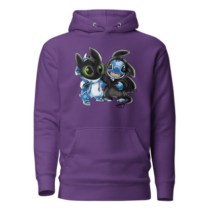 Ohnezahn und Stitch Unisex Heavy Blend™ Kapuzenpullover, Custom Hoodie