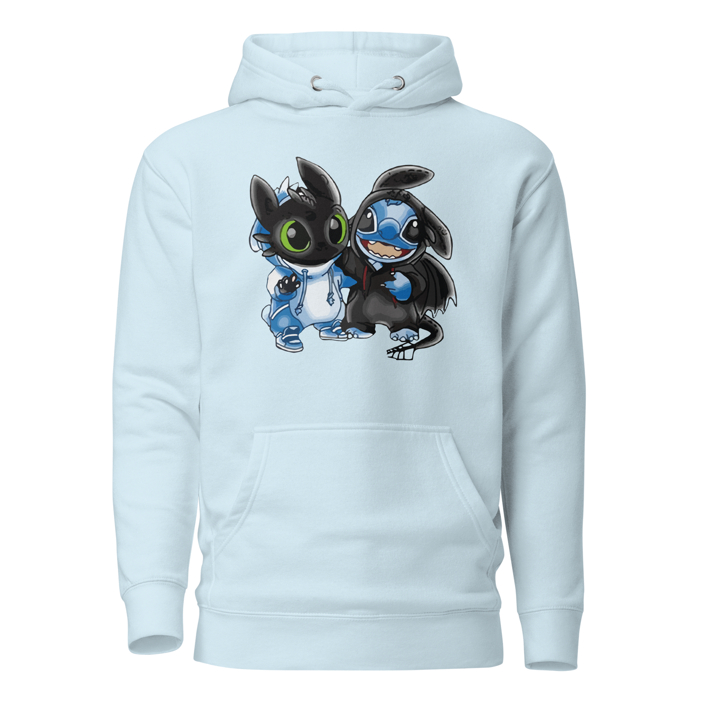 Ohnezahn und Stitch Unisex Heavy Blend™ Kapuzenpullover, Custom Hoodie