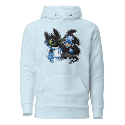 Ohnezahn und Stitch Unisex Heavy Blend™ Kapuzenpullover, Custom Hoodie