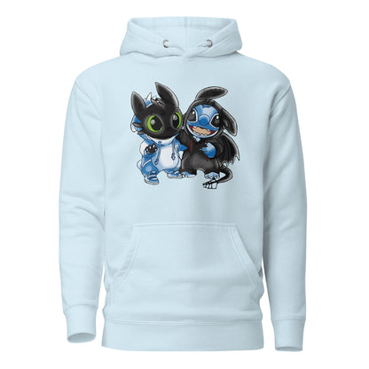 Ohnezahn und Stitch Unisex Heavy Blend™ Kapuzenpullover, Custom Hoodie