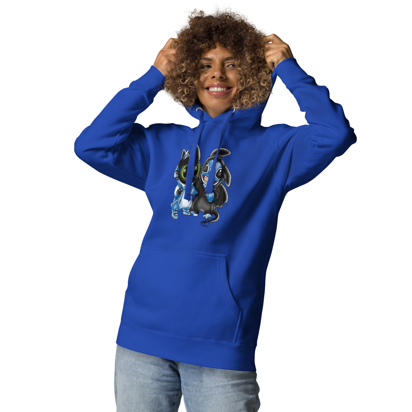 Ohnezahn und Stitch Unisex Heavy Blend™ Kapuzenpullover, Custom Hoodie