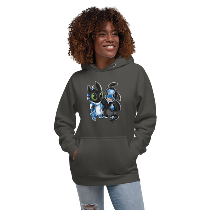 Ohnezahn und Stitch Unisex Heavy Blend™ Kapuzenpullover, Custom Hoodie