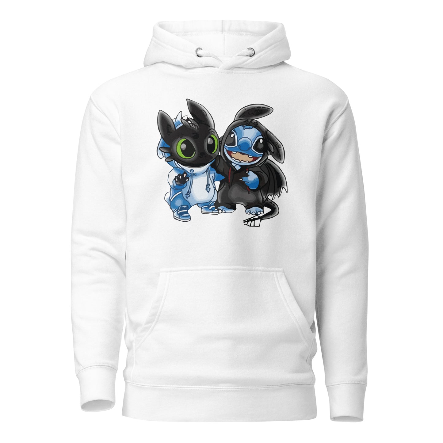 Ohnezahn und Stitch Unisex Heavy Blend™ Kapuzenpullover, Custom Hoodie